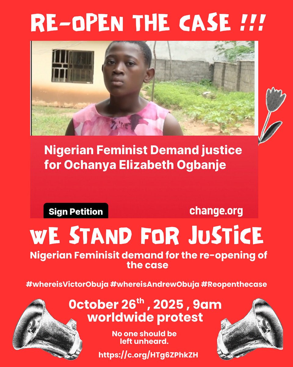 AlhajimaiHonda's tweet photo. #reopenthecase #justiceforochanya ✊🏾 https://t.co/0nc6JoggdK