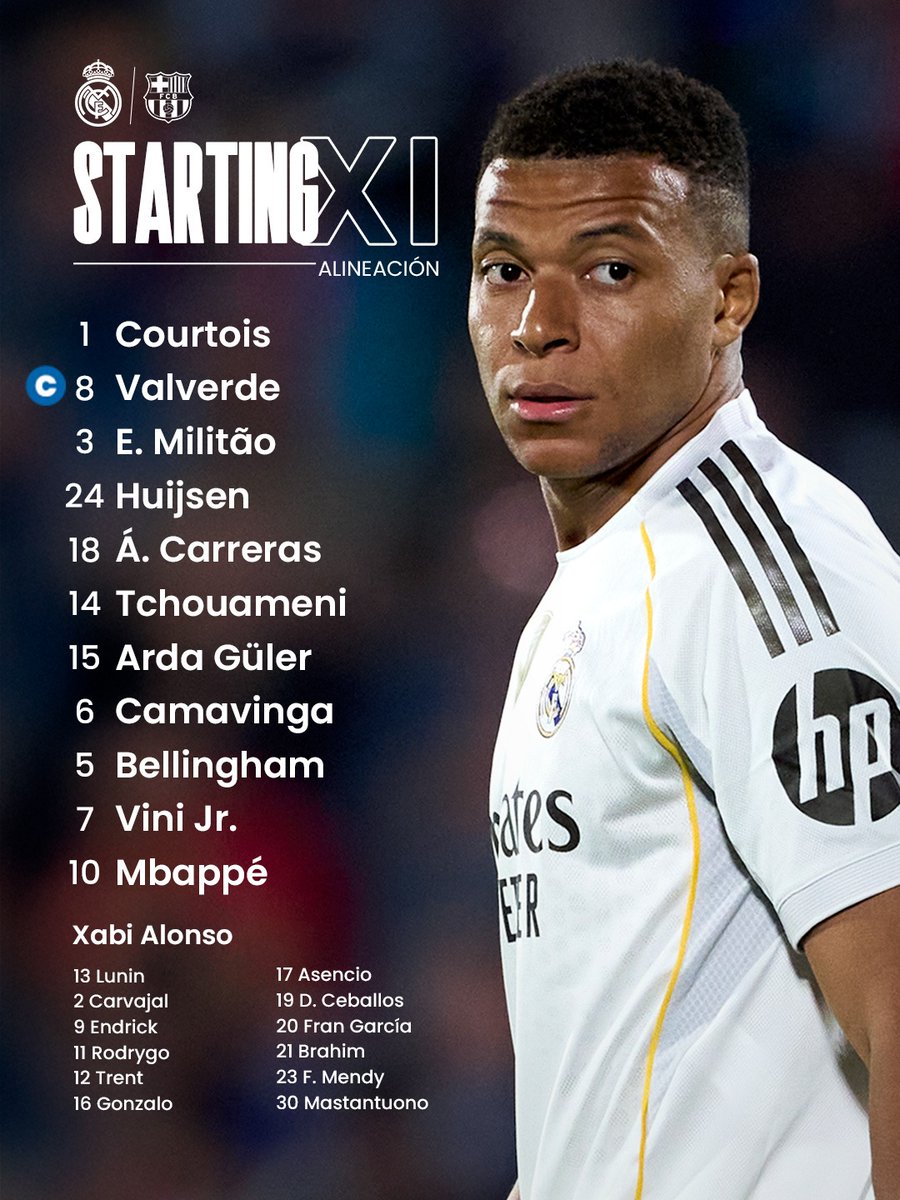 📋✅ Our starting XI!
🆚 <a href="/FCBarcelona/">FC Barcelona</a>