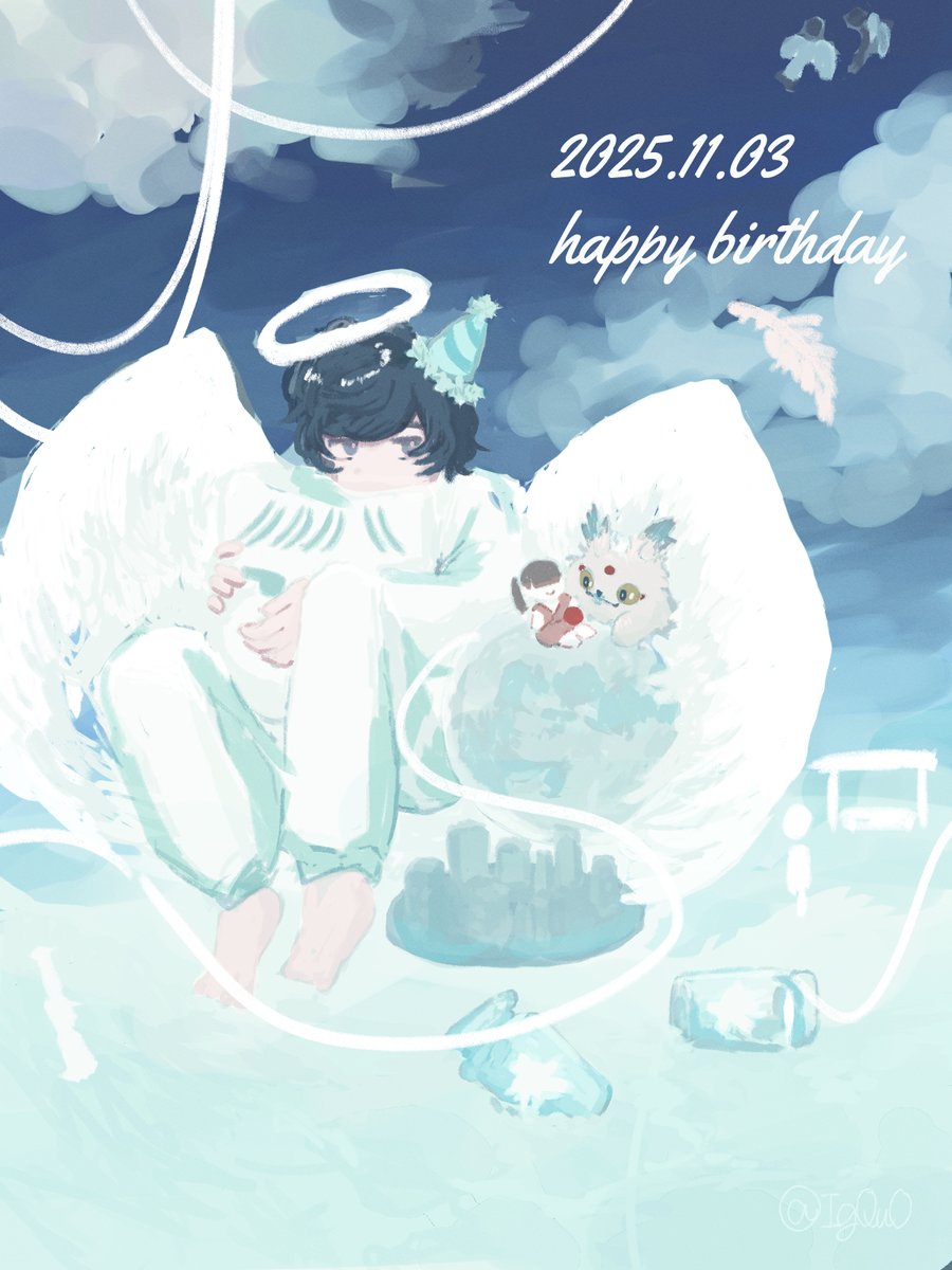 IgQu0's tweet photo. 幸あれ！
#そらる誕生祭2025 #そらるの絵 https://t.co/uLi101yzL1