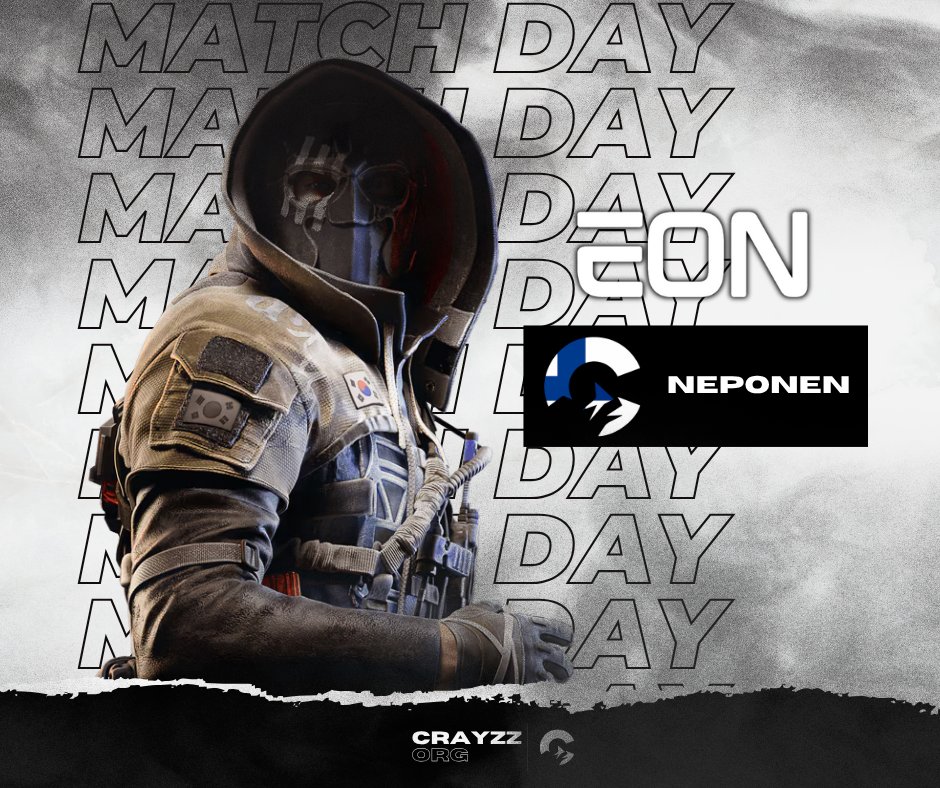 🇫🇮 Ottelupäivä
After a strong 2nd place finish in yesterday’s Qualifier #1, CRAYZZ NEPONEN are back today competing in the EON Series Season 5 Qualifier #2!🔥

<a href="/EONServicesEU/">EON Services</a> #EON #NEPONEN #Season5 #Qualifier #Rainbow6 <a href="/R6Katu/">Katujumala</a> <a href="/AzuriR6/">Azuri</a> <a href="/Topzander/">Topzander</a> <a href="/PyllisR6/">🇫🇮</a> <a href="/xRexiR6/">xRexi🦖</a> #CRAYZZ