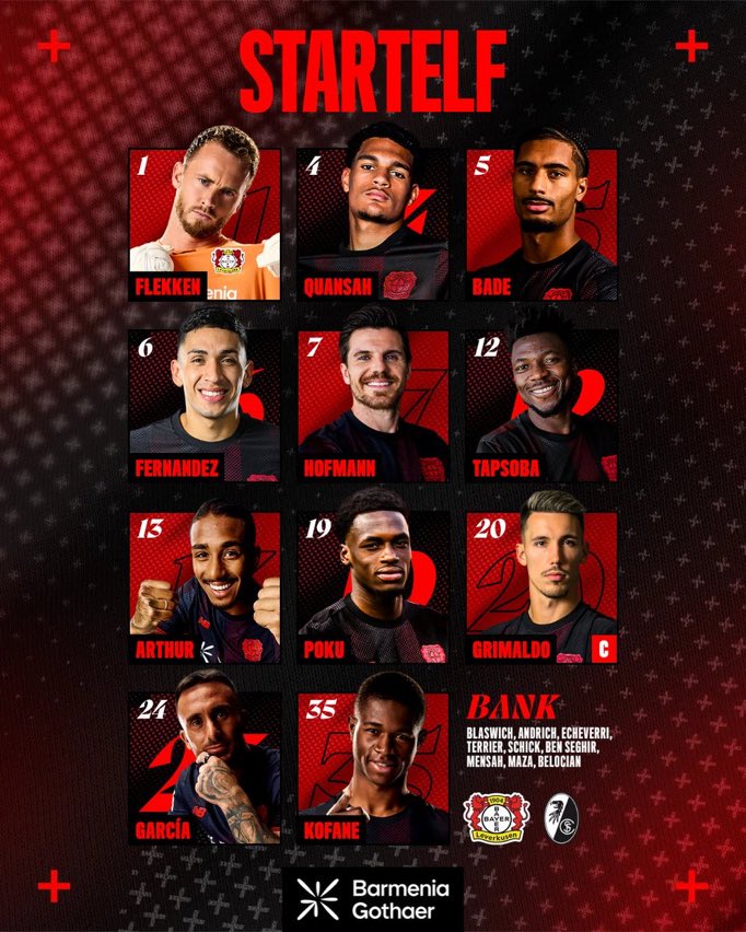 ⚡️ Christian Kofane encore titulaire ! 🇨🇲🔥

L’attaquant camerounais poursuit sa montée en puissance 💪
➡️ De nouveau titulaire pour la réception de Fribourg 🇩🇪

➡️ Son coach lui renouvelle sa confiance après plusieurs prestations convaincantes