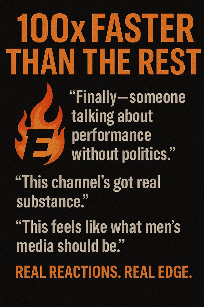 ericbolling's tweet photo. The algorithm’s still testing.
The audience already knows. 🔥
100× faster than the rest.
Real reactions. Real Edge.
#TheEDGE #ProBro #ThroughTheFire #NoPoliticsZone #PerformanceMindset https://t.co/TXkSQYL5Dz