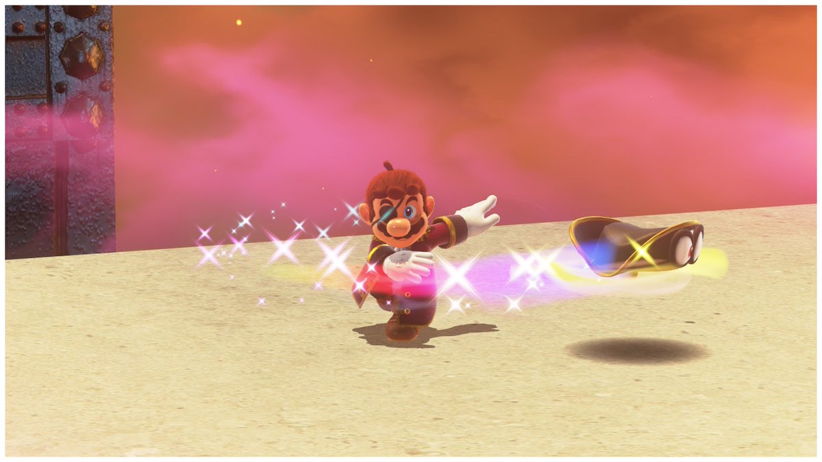 A fun little flourish. 
#MarioOdyssey #supermario