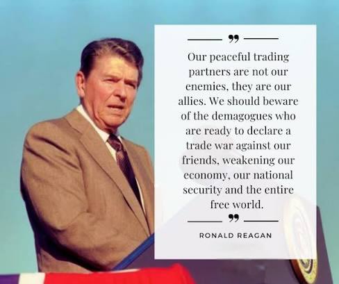 More than three decades later, President Reagan’s 1988 radio address on free trade, delivered soon after the U.S.–Canada Free Trade Agreement was signed, still resonates with clarity and purpose.

“Trade is an economic alliance that benefits both countries. There are no losers,