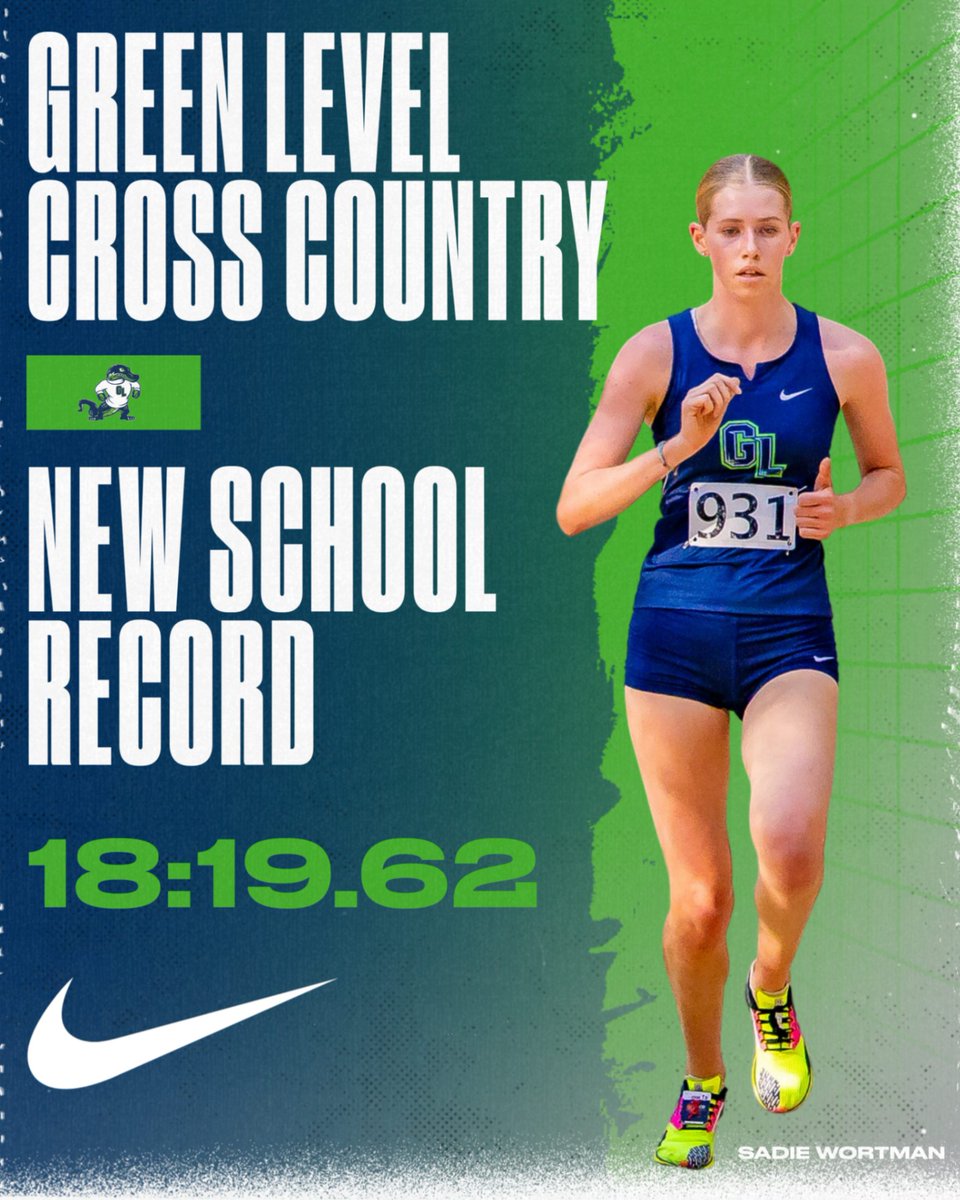 G_L_ATHLETICS's tweet photo. Let's Go Sadie! Congratulations On Setting A New School Record In The 5K! #StatesBound #RecordBreaker 🐊 https://t.co/NOWJD9JSro