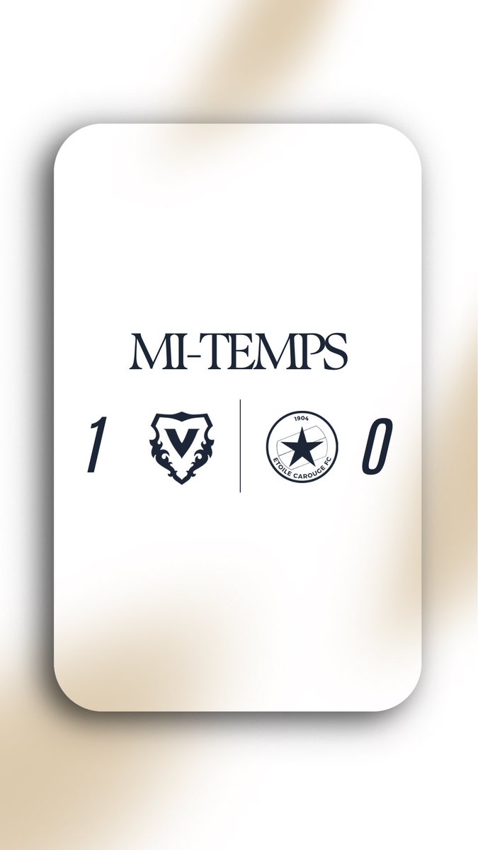 ⏱️ 𝐌𝐢-𝐭𝐞𝐦𝐩𝐬 | Nos Stelliens rentrent aux vestiaires menés 1-0. 
Place à la 𝐫𝐞𝐦𝐨𝐛𝐢𝐥𝐢𝐬𝐚𝐭𝐢𝐨𝐧 avant une seconde période pour 𝐫𝐞𝐚𝐠𝐢𝐫 💪🔵⭐️

#𝐄𝐂𝐅𝐂 #𝐒𝐭𝐞𝐥𝐥𝐢𝐞𝐧𝐬 #𝐄𝐧𝐬𝐞𝐦𝐛𝐥𝐞𝐂𝐚𝐫𝐨𝐮𝐠𝐞 #𝐃𝐢𝐞𝐜𝐢𝐂𝐡𝐚𝐥𝐥𝐞𝐧𝐠𝐞𝐋𝐞𝐚𝐠𝐮𝐞