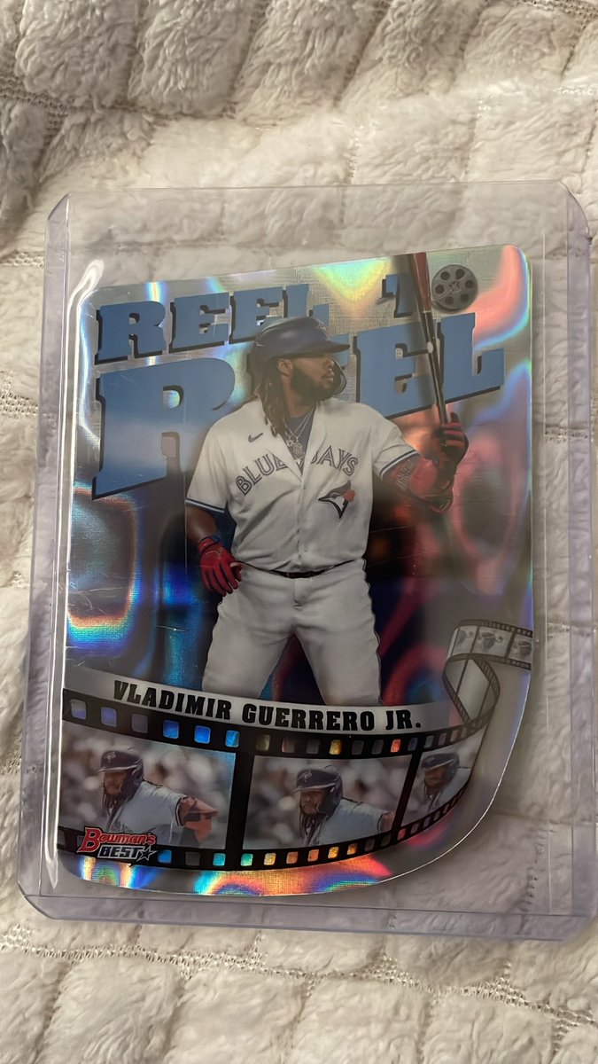 DODGERDAWG22's tweet photo. 2023 Bowman’s Best Reel to Reel Vladimir Guerrero Jr Lava /50
$50 BMWT
#MLB
#Postseason
#BlueJays
#TBBCrew
#TBBReposts
#sportscardsforsale
#ALCSMVP https://t.co/IeYjA9NXJC