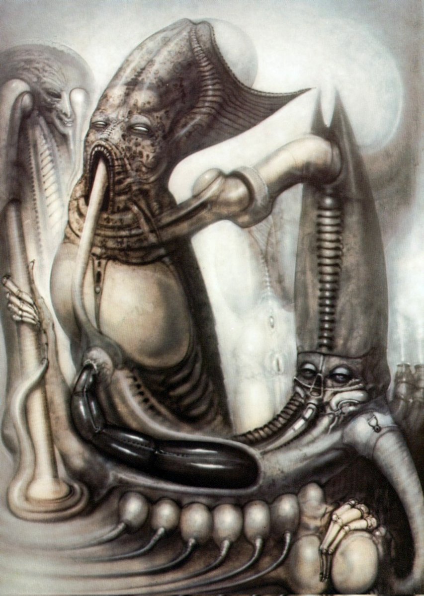 I love the works of H.R. Giger