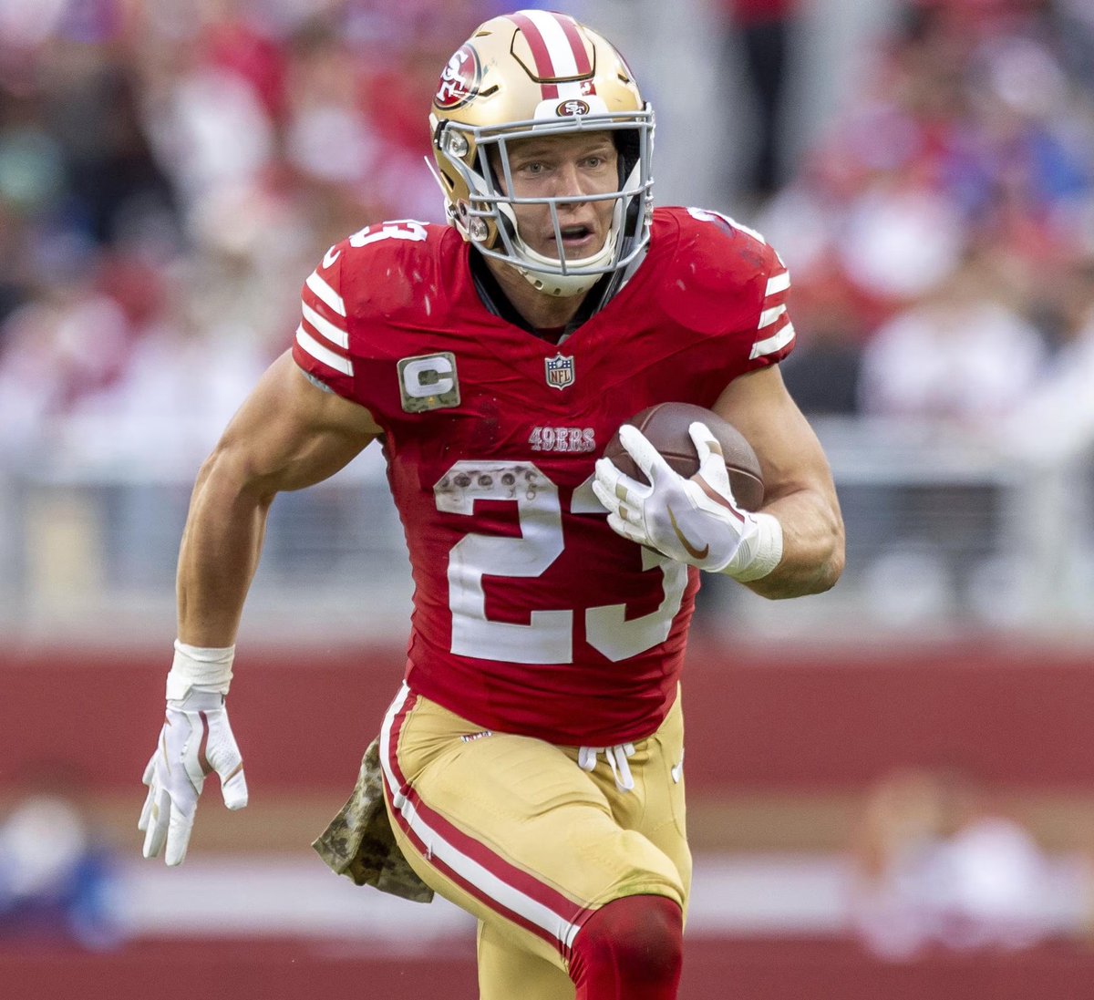 AlexCaruso's tweet photo. Play #1 after 18-4 Run on NFL

Christian McCaffrey O 66.5 Rush Yards

200❤️ and I’ll drop my Play of the Day

CMC is LEADING THE NFL with 18.5 Rush Attempts per Game and ran for 129 YARDS in George Kittle’s first game back

As CMC averages a FULL 1.2 YPC more with Kittle and CMC’s rush attempts line for today is 18.5 which is super important

Going Over in 16/17 ALL TIME with Kittle  + 16 or more rushes and the Texans just allowed 115 rush yards last week to the Seahawks RBs

Giving CMC a great shot in what I expect to be a game the 49ers lead a lot and CMC simply is over in 16/17 with Kittle when he sees 16+ rushes and his rushes line is 18.5 so we have to take this

Best Line: -114 DraftKings

Playable on all books/apps up to 70.5