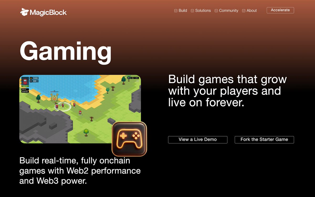 magicblock's tweet image. New Gaming page is now live on our website!

See all the games built with MagicBlock, plus everything you need to start shipping your own

Link below 👇