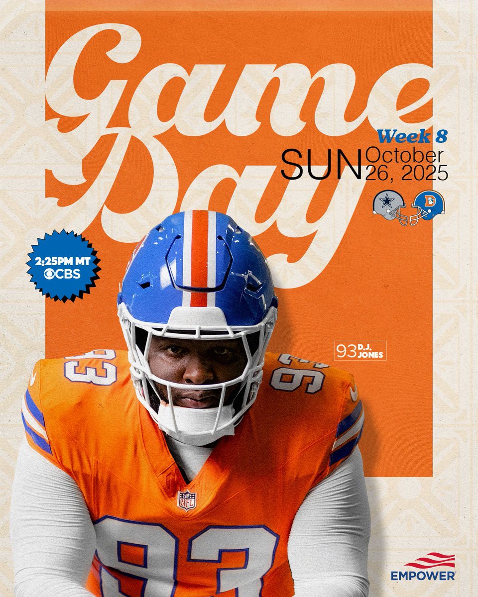 Broncos's tweet image. 🚨 IT'S GAMEDAY 🚨

@djjones_44 x #DALvsDEN