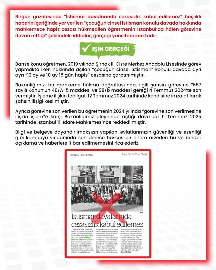 Infographic image with a green verification checkmark icon labeled İŞTE GERÇEK in the top right, overlaid on a photo of a crowd of people gathered outdoors near buildings under a partly cloudy sky, with red-bordered text boxes containing Turkish explanations of misleading claims about child exploitation cases, court decisions, and factual corrections including dates like 2019, 2020, 2024, and references to specific locations such as Istanbul and Bursa.