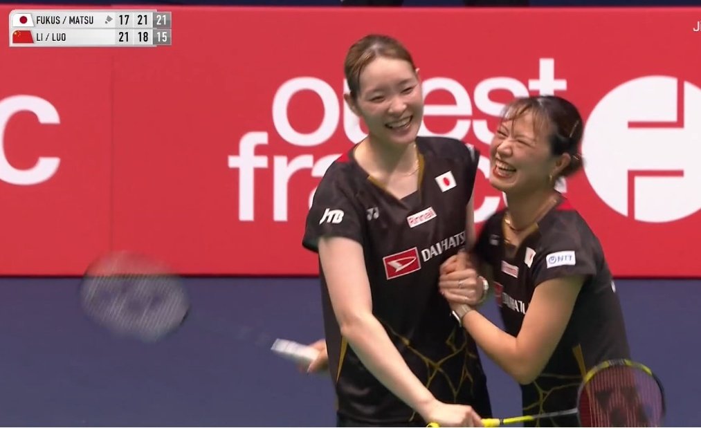Bharata9050's tweet photo. @BWFScore 30 and 32 years old, 94 minutes on court and winning the title at S750 level ! 
What an incredible achievement from Fukushima and Matsumoto!
So happy for you ladies ! Take good rest, see you at Kumamoto. https://t.co/7EOQhmBTvZ
