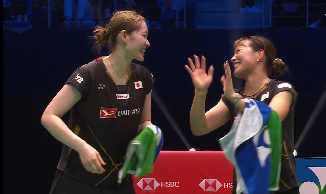 Bharata9050's tweet photo. @BWFScore 30 and 32 years old, 94 minutes on court and winning the title at S750 level ! 
What an incredible achievement from Fukushima and Matsumoto!
So happy for you ladies ! Take good rest, see you at Kumamoto. https://t.co/7EOQhmBTvZ