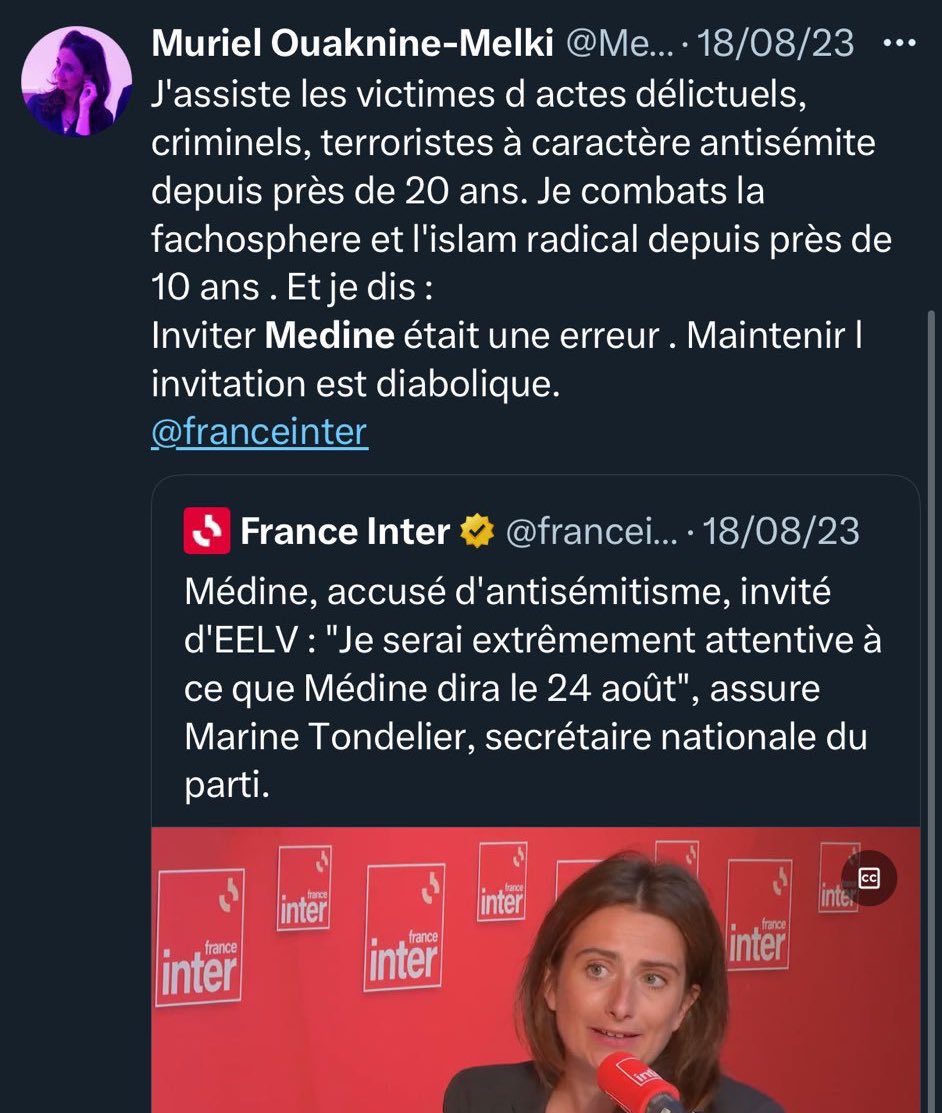 Médine tweet media