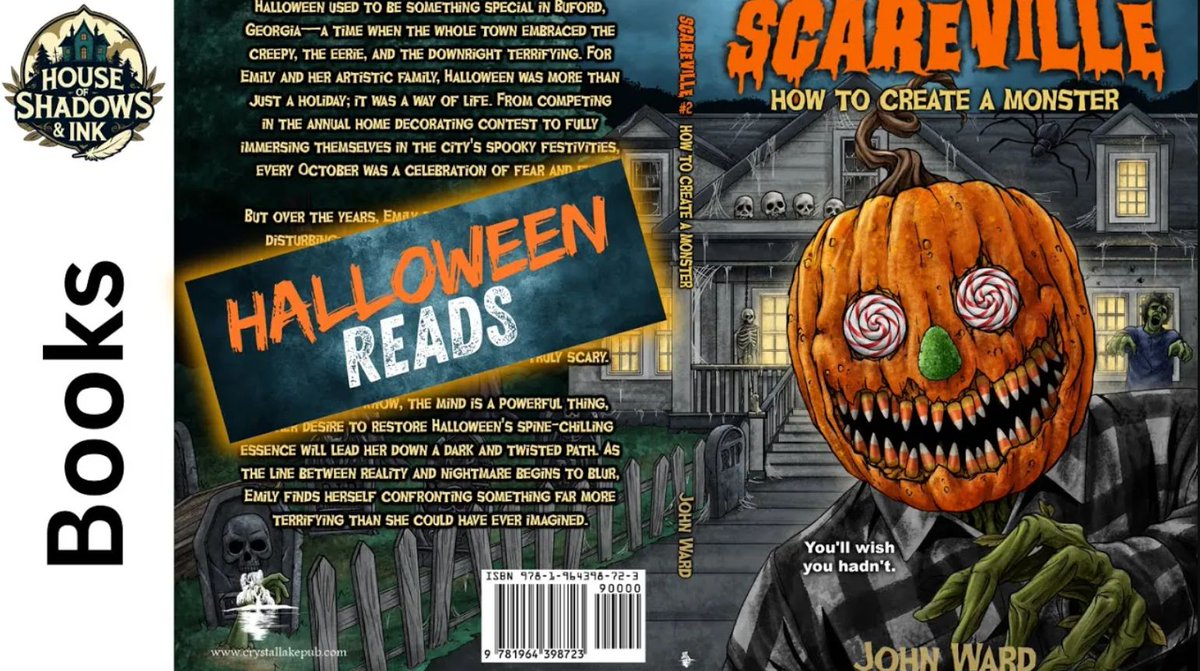 crystallakepub's tweet photo. HOW TO CREATE A MONSTER by John Ward — When Halloween Dreams Turn into Nightmares
Watch a short video about How to Create a Monster: https://t.co/2TWyh56bXn
How to Create a Monster: https://t.co/1kBUSPbt5a
#halloweenread #halloweenbook #scaryread #halloween2025 https://t.co/byQitsTxdZ