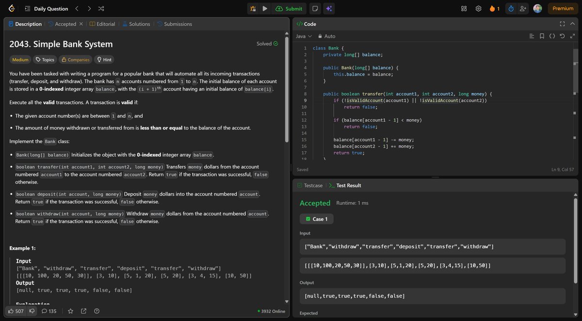 madhavtiwari24's tweet image. Day 179 of #365DaysOfLeetCode ✅Just solved LeetCode problem No.  534! Let’s keep pushing!📷#LeetCode #CodingChallenge #ProblemSolving