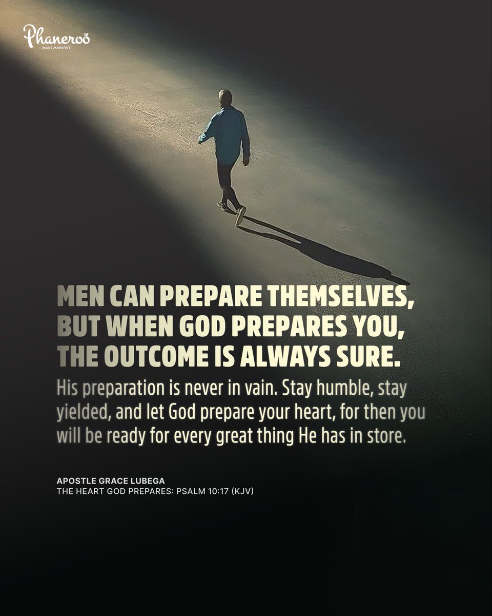 The Heart God Prepares - Psalm 10:17 (KJV)

Follow the link to watch the latest Phaneroo Sermon:

bit.ly/YourFreedomIsN…

#PhanerooDevotion 📜