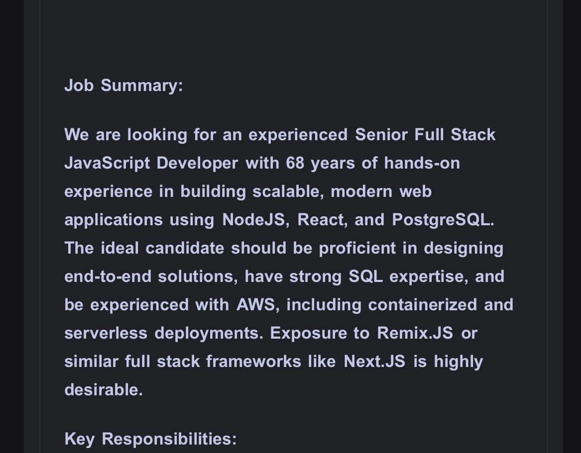 CoderRuntime's tweet image. So basically you are looking for someone who’s been coding since before the Internet existed?
😅
#hiring #developer