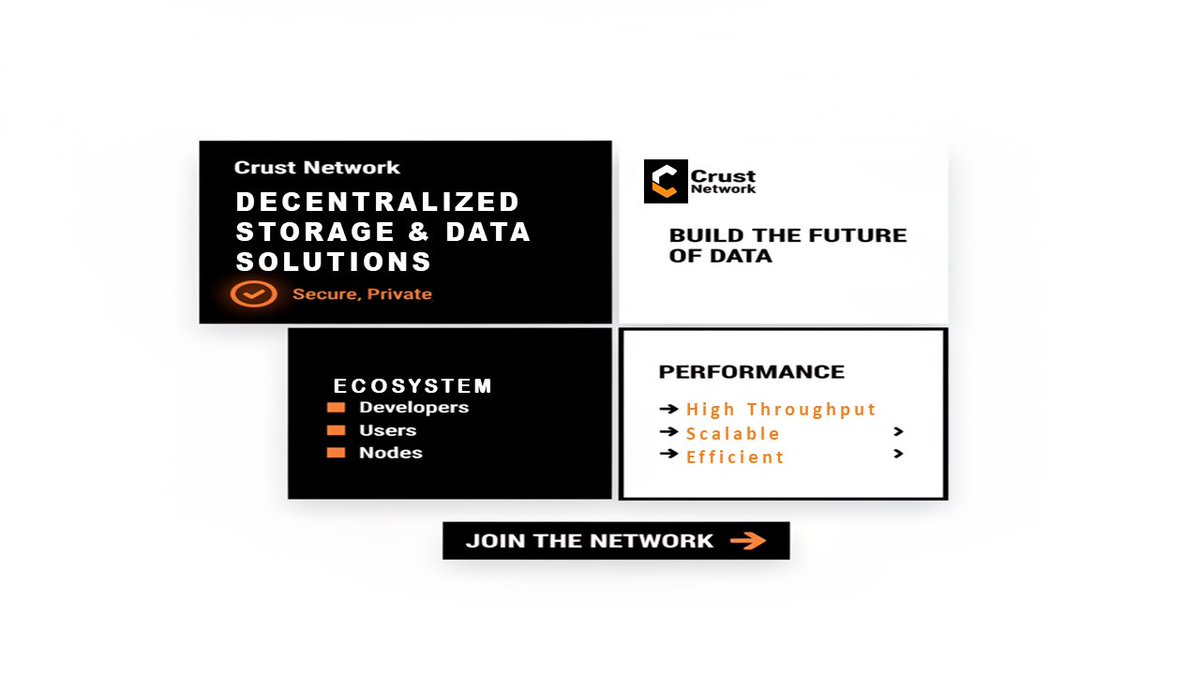 Jayleenaah's tweet image. Gm Gm
I bring to you an innovative crypto project @CrustNetwork 
Crust Network provides decentralized storage solutions for various Web3 applications.
This solution ensures data is stored securely and efficiently leveraging blockchain technology for integrity and resilience.
