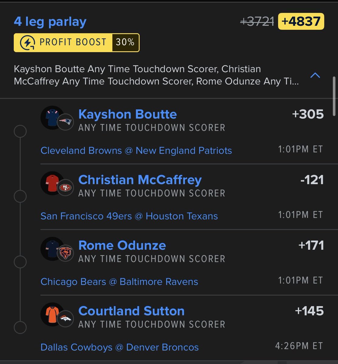 ClutchCalls0's tweet photo. NFL SUNDAY ATD 🚀

GET IN THE END ZONE 😤

❤️ if tailing. https://t.co/4HWeoNhBrY