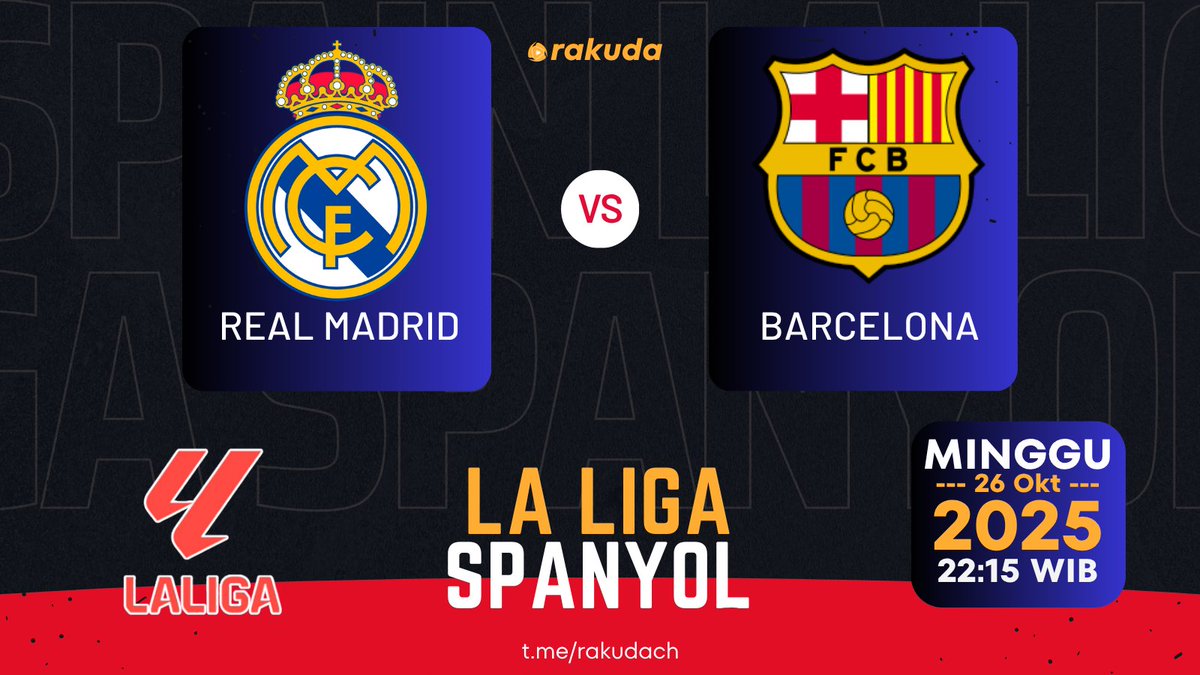 RkdaLol's tweet photo. LIVE LA LIGA EL CLASICO
REAL MADRID vs BARCELONA | 22:15 WIB

Copy Paste Link ke Chrome Browser
Link: https://t.co/zxNvwrEOiC

#ElClasico https://t.co/DoceySyRAa