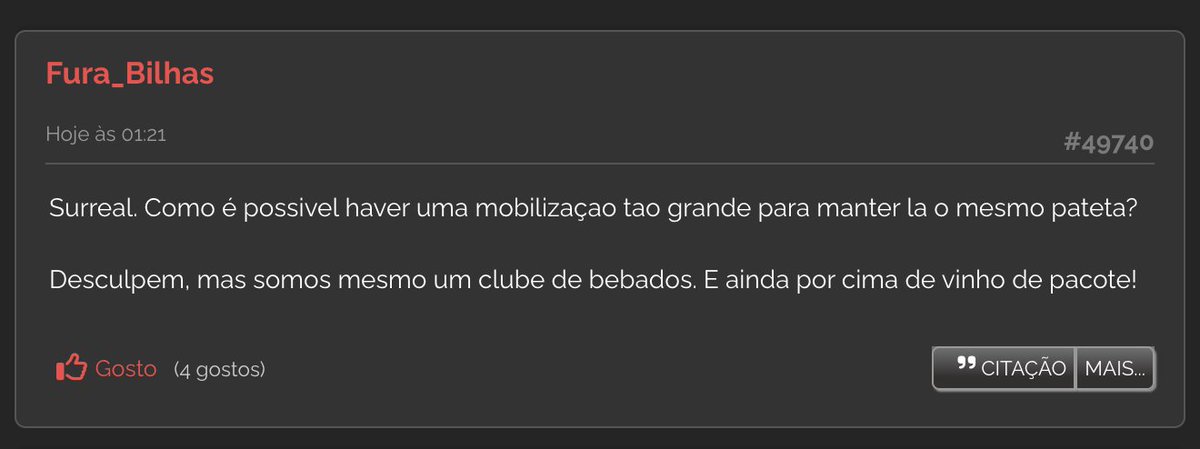 O comentário mais lúcido da madrugada eleitoral benfiquista.