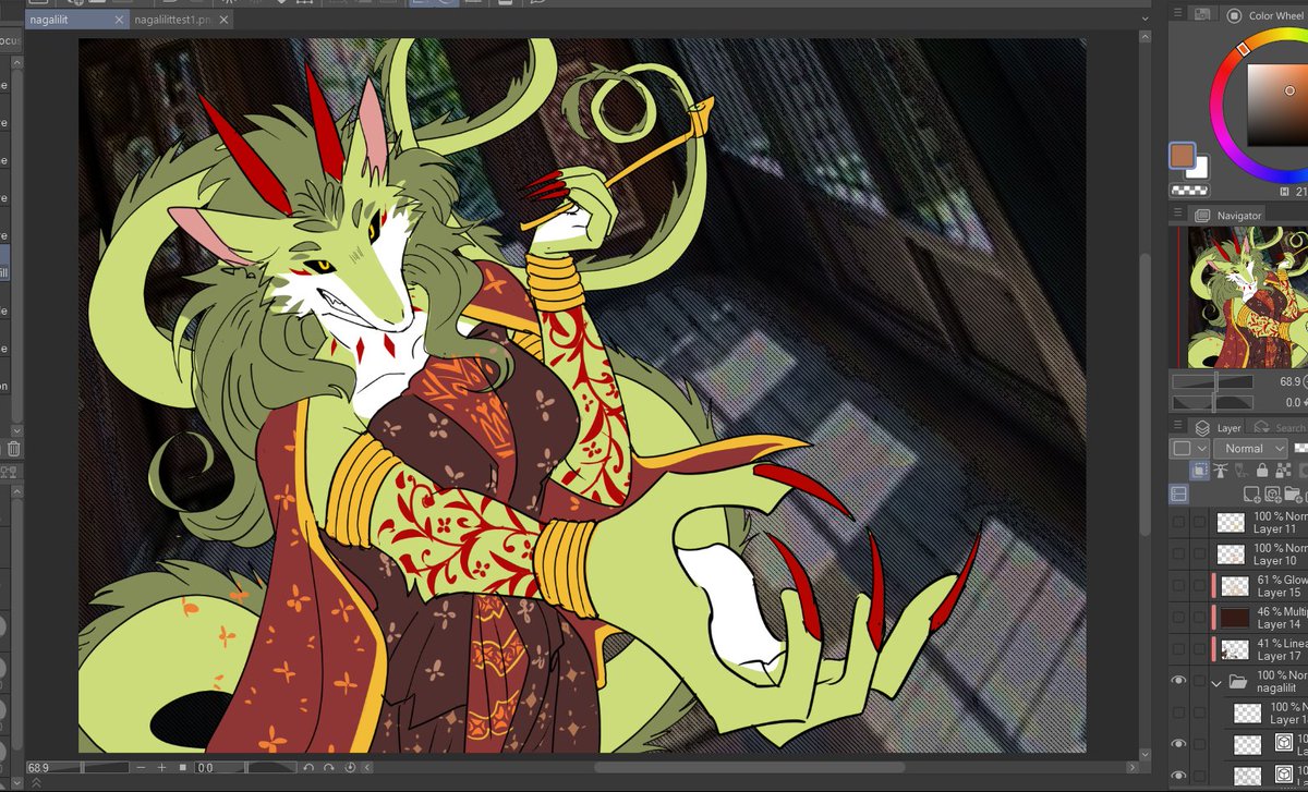 nagalilit with longer tail because she a baddie