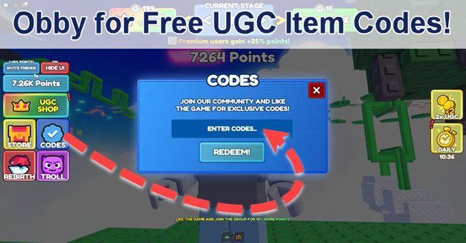 GameForceRoblox's tweet image. Obby For Free UGC Items  - NEW CODES! buff.ly/m4nwb2l |  Working Code: TWEETROBLOX: The Bird Says Shoulder Accessory, Redeem on Roblox Promo Code Redemption Page... ALL CODES:  
Roblox Code Index: buff.ly/0T2FQcC
#ObbyForFreeUGC…