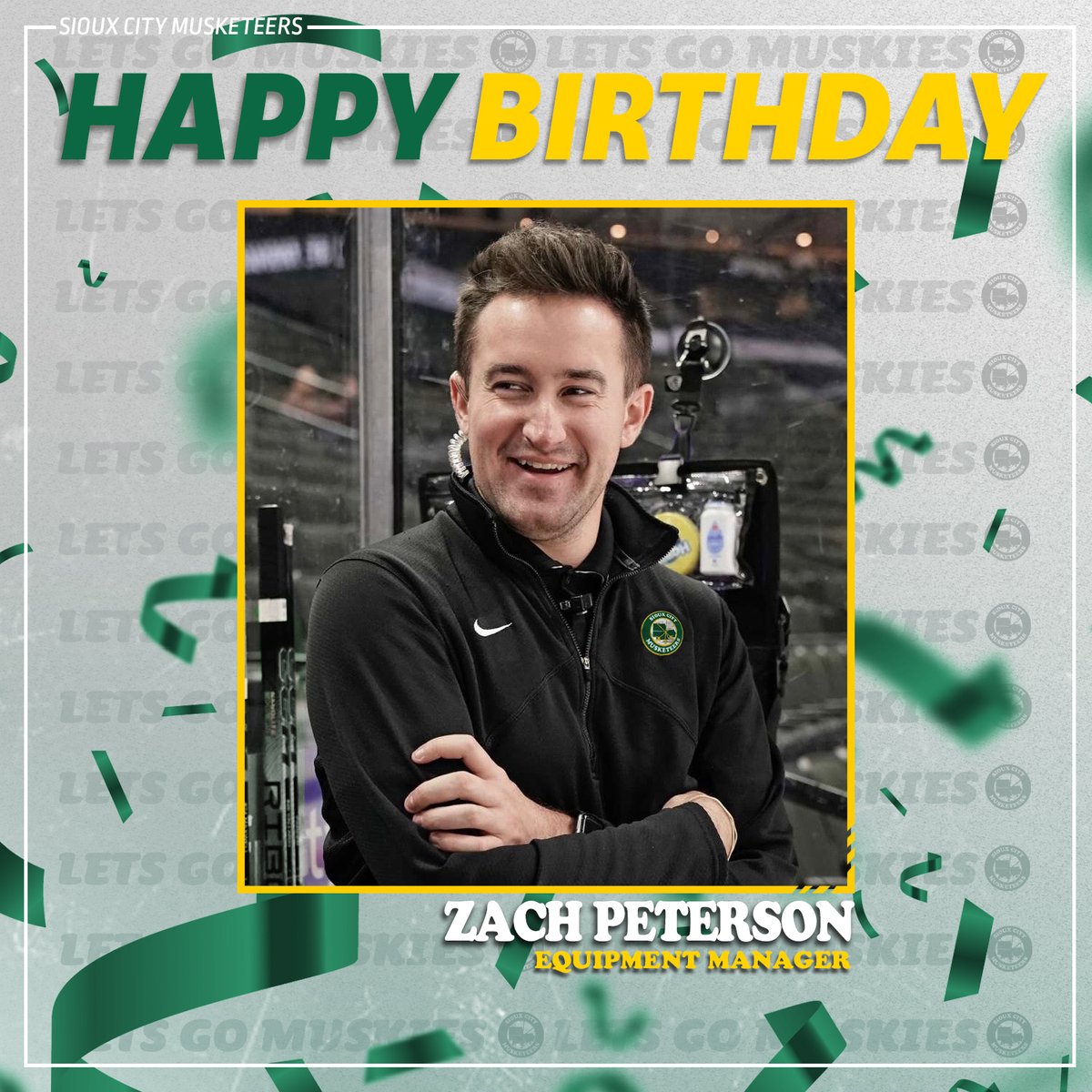 Musketeerhockey's tweet image. Wishing a Happy Birthday to the guy who keeps the skates sharp. Happy B-Day Petey

#SCMusketeers | #USHL | #SiouxCity