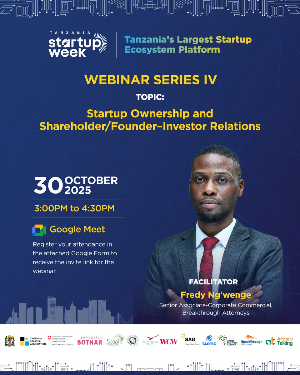 𝗘𝗾𝘂𝗶𝘁𝘆, 𝗚𝗼𝘃𝗲𝗿𝗻𝗮𝗻𝗰𝗲, &amp; "𝗜𝗻𝘃𝗲𝘀𝘁𝗺𝗲𝗻𝘁-𝗥𝗲𝗮𝗱𝘆": 𝗔 𝗙𝗼𝘂𝗻𝗱𝗲𝗿'𝘀 𝗚𝘂𝗶𝗱𝗲 𝘁𝗼 𝗦𝘁𝗿𝘂𝗰𝘁𝘂𝗿𝗶𝗻𝗴 𝗳𝗼𝗿 𝗦𝘂𝗰𝗰𝗲𝘀𝘀

A great idea gets you started, but a weak ownership structure can end it all. Misaligned co-founders, confusing equity