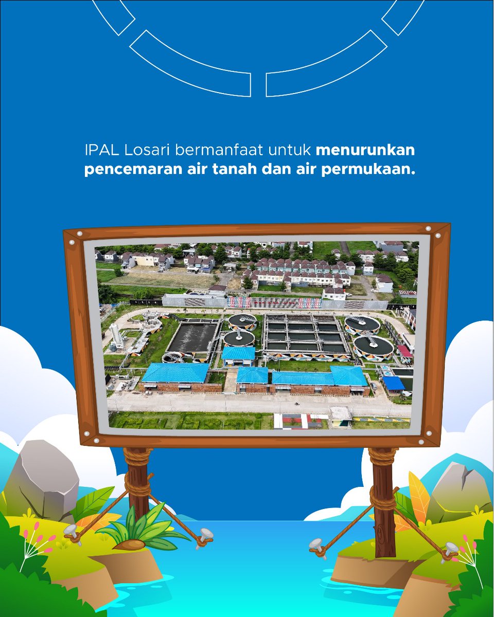 jambihadir's tweet photo. #SahabatPP, tahu IPAL? Instalasi Pengelolaan Air Limbah yang kurangi pencemaran &amp; olah limbah jadi bisa dipakai lagi.
2024, PTPP selesaikan IPAL Losari di Makassar, kapasitas 16.000 m³/hari, layani 41.000 orang! 💧✨

#IPALPTPP #EmpoweringTheFuture #PTPPMembangunNegeri https://t.co/R1ULkMjHm4