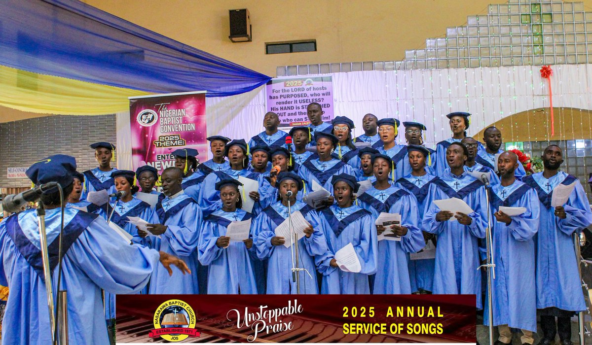 NBC_JOS's tweet photo. UNSTOPPABLE PRAISE 🎵 🎶 🔊 🔈 🔉 💃 🕺 
SONG SERVICE 
TODAY 26TH OCTOBER 2025
Featuring 
●Morning star choir
●Holy-star choir 
●Psalmist choir 
●M.M.U Choir 
●.......
#UnstoppableGod 
#baptistchurch 
#BAPTISTFAMILY https://t.co/9iVaUHQEcm