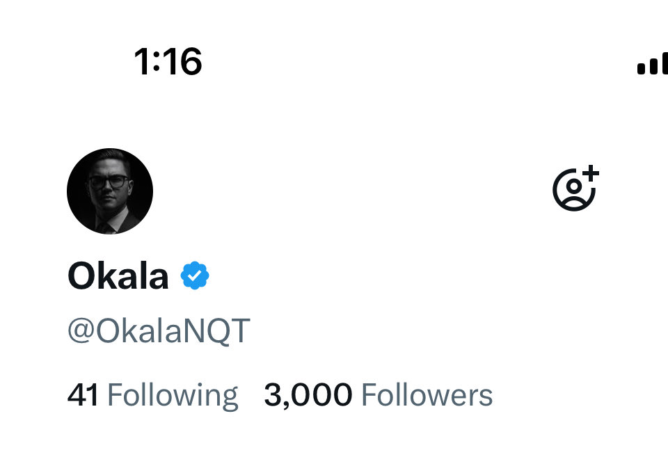 THE BIG 3K!

GENERATIONAL RUN SETTING UP 🏃‍♂️ 

🚨 FUCK IT GIVEAWAY TIME 🚨 

10x 50K LUCID TRADING ACCOUNTS

1. FOLLOW <a href="/OkalaNQT/">Okala</a> 

2. LIKE AND RETWEET THIS POST

3. COMMENT WHAT CONTENT YOU WANT TO SEE NEXT

WINNERS PICKED 10/31 LFGGG