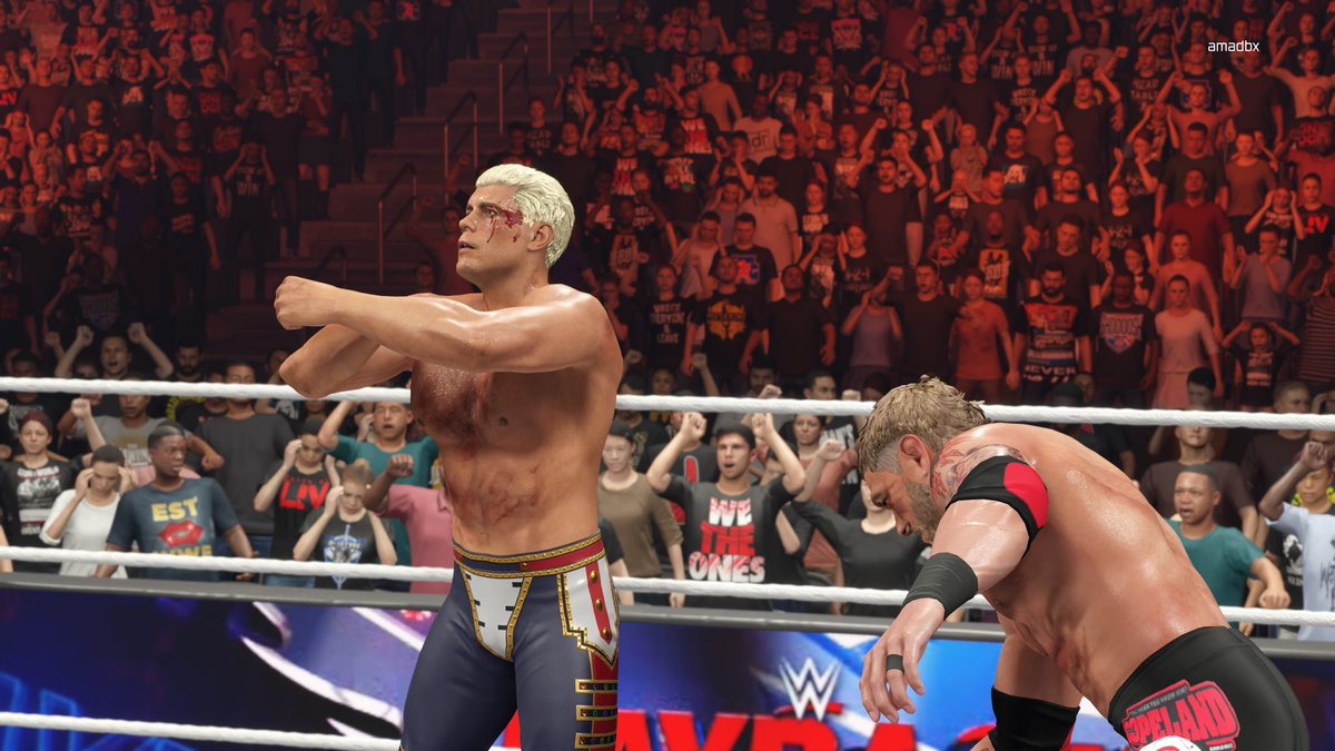 AWEUniverse2K's tweet photo. CODY SEMBLE AVOIR PRIT L’AVANTAGE IL EST SUR LE POINT DE METTRE UN TERME À CE MATCH #WWEPayback #WWE2K25 https://t.co/9vHrERyoVt