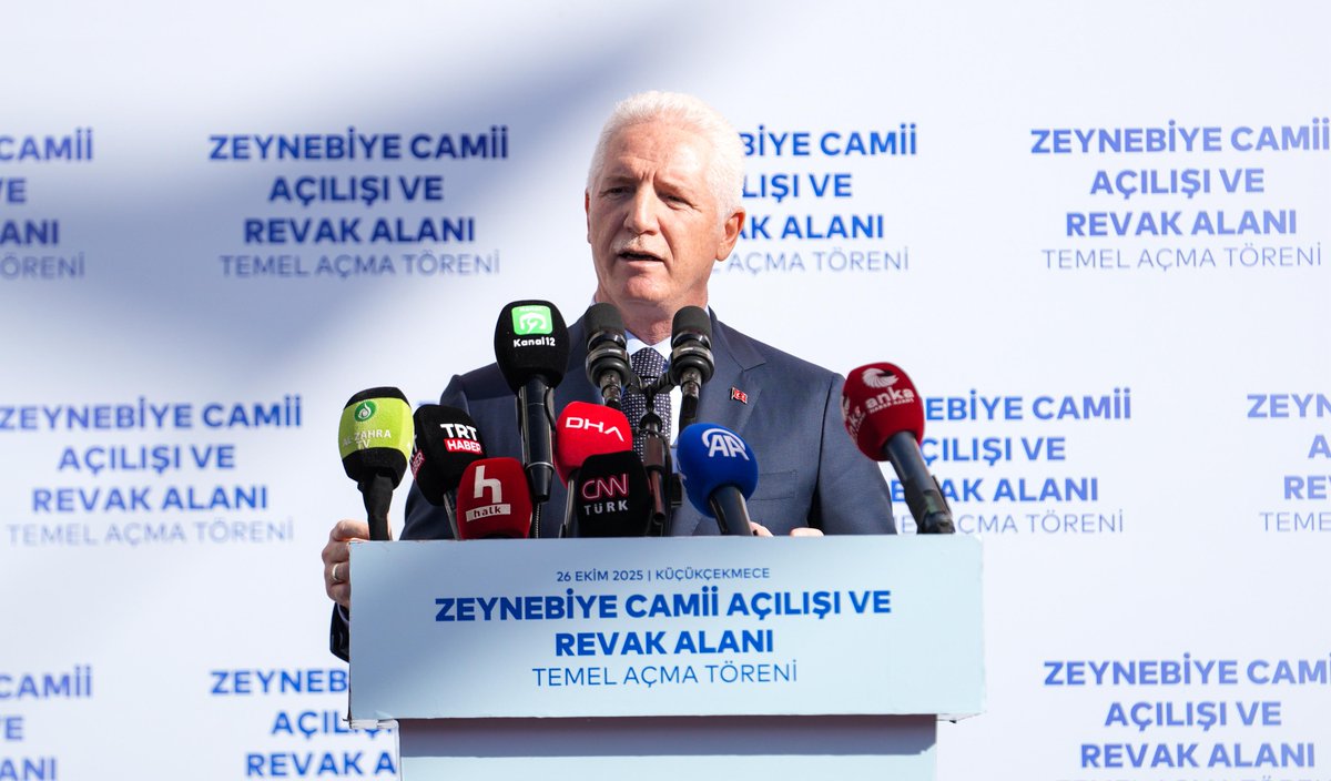 TC_istanbul's tweet photo. Zeynebiye Camii Derneği tarafından düzenlenen Zeynebiye Camii ve Kültür Merkezi Açılışı ve Revak Alanı Temel Atma Töreni;

Cumhurbaşkanı Yardımcımız Sayın Dr. Cevdet Yılmaz'ın teşrifleri, Valimiz Davut Gül ve protokol mensuplarının katılımıyla gerçekleştirildi. 

@_cevdetyilmaz
@gul_davut

📍#Küçükçekmece
