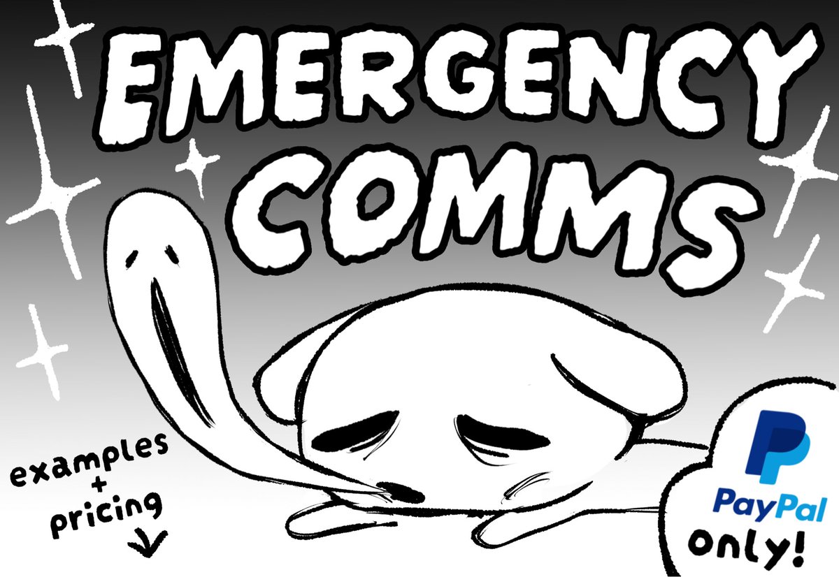 EMERGENCY COMMS 🚨5 SLOTS🚨 

hiii im in a quite hard financial situation at the moment 😅 aand i cannot afford to pay rent for the next month
any support is greatly appreciated ❤️

info in the 🔗⬇️! send me a DM if you’re interested!
