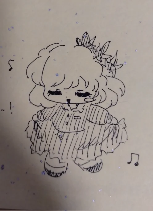 紅楼夢でるすばんさん( )にいただいた色紙ですとても温かいタッチで本当にかわいい…お手々繋いでるのがマジ尊くて辛い裏にもかわいい静葉ちゃんがいてガチ神大切にします