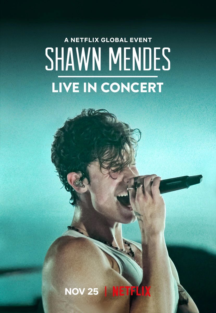 ShawnMendesBRA's tweet image. O “Shawn Mendes: Live In Concert” será removido da Netflix a partir de 24 de novembro! 😢