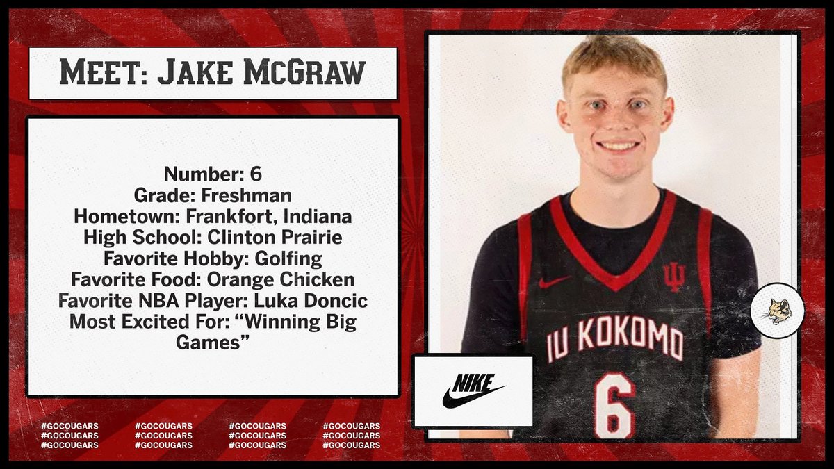 6️⃣ DAYS🏀🔥

From our very own back yard, one of Indiana’s All-Time leading scorers, Cougar Nation please welcome local standout @jmcgraw0‼️