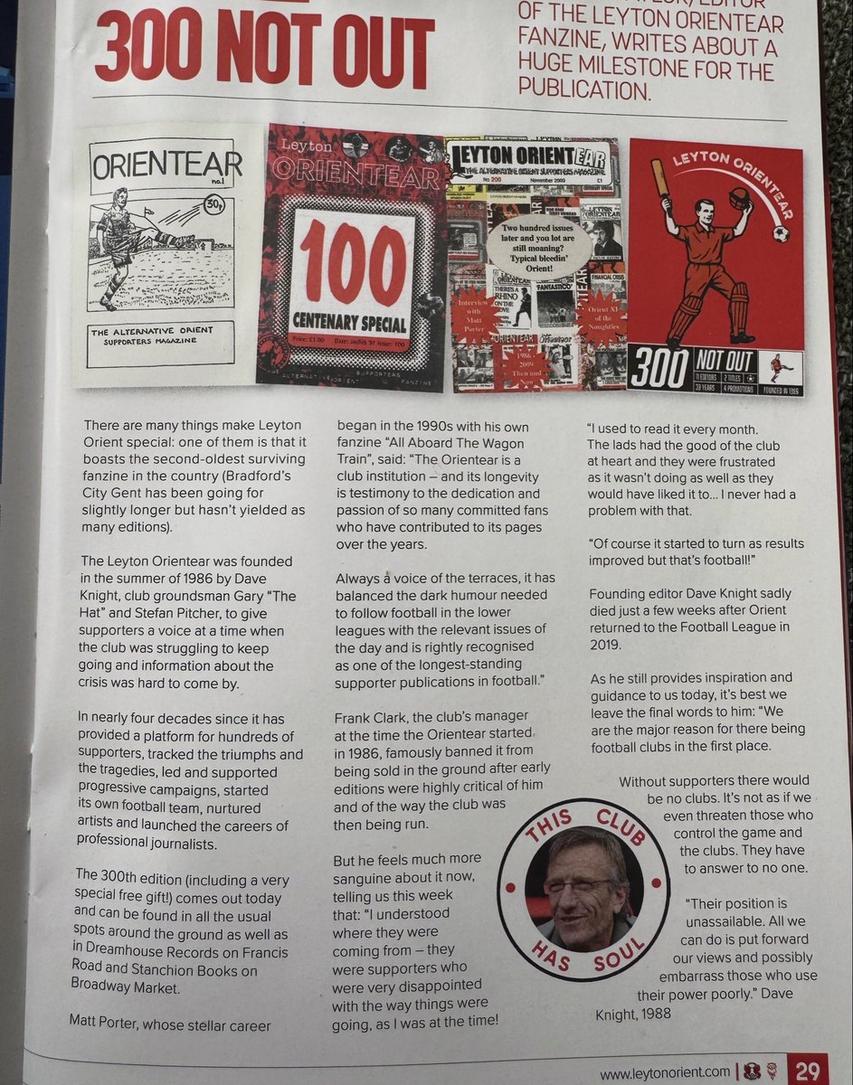 Issue 300 is SOLD OUT!

As is yesterday’s programme, so #LOFC won’t mind us sharing this tribute to everyone who helped us along the way: whether they wrote, read, bought, sold, subscribed, sang, drew, designed, made flexidiscs, carried, collected, donated, whatever…