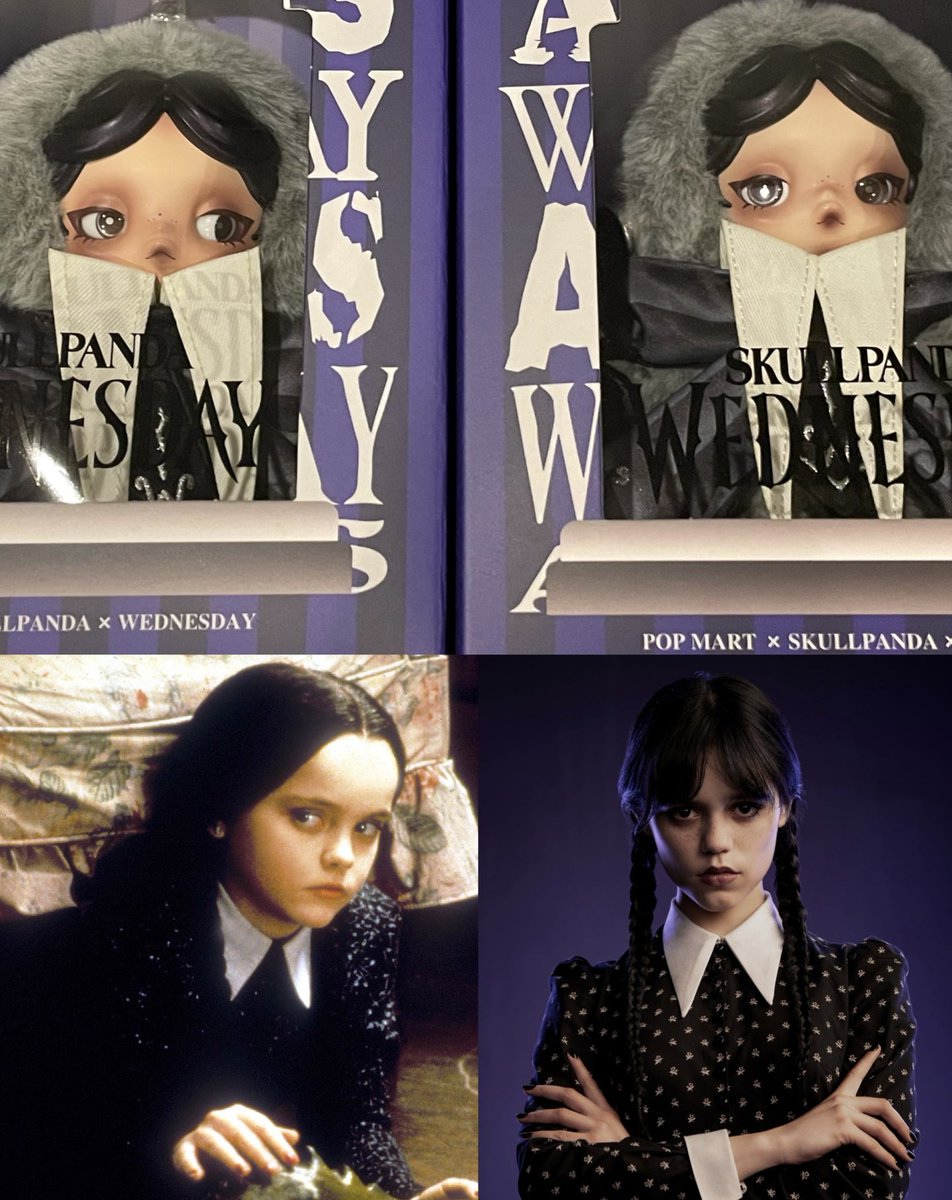 SKULLPANDA x Wednesday　ウェンズデー2体 SKULLPANDA x Wednesday ウェンズデー2体 SKULLPANDA Live สุดพิเศษจาก