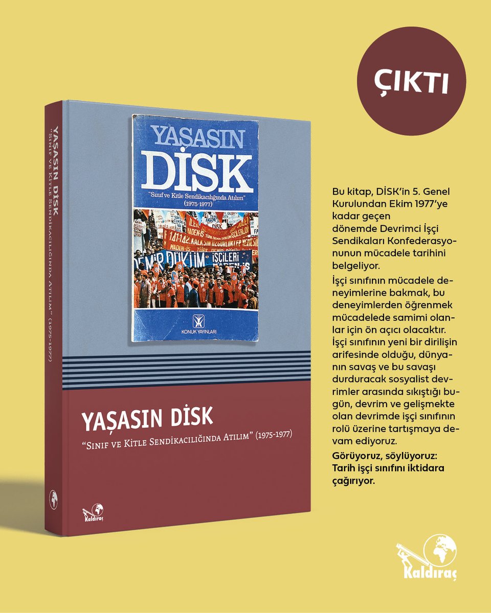 Fabrikalarda inen şalterlerden kitlesel grevlere, binlerce işçinin sokakları doldurması için yürütülen bir mücadele tarihinden bugün merkezini işçi sınıfından uzaklaştırıp Saray’a yakınlaştırma tartışması yürüten DİSK’e.

Sömürünün ve savaşın içinde sendikal mücadeleyi