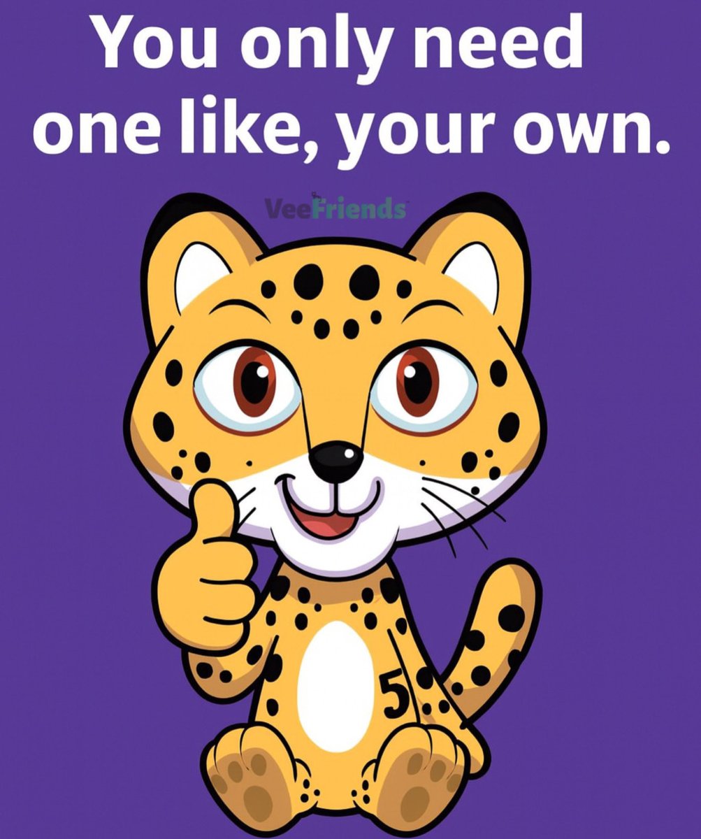 🟡 @VeeFriends | Likeable Leopard 🐆

You spend so much time hoping others will like you… but have you ever stopped to ask if you like you? 💭

Because at the end of the day — the likes, the follows, the noise — none of it matters if you don’t genuinely vibe with the person in