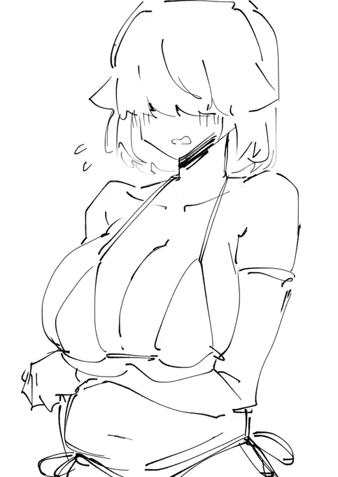 ンチちゃんって頭の🍔ない方が描くの楽ただけどと誰かわからなくなる 