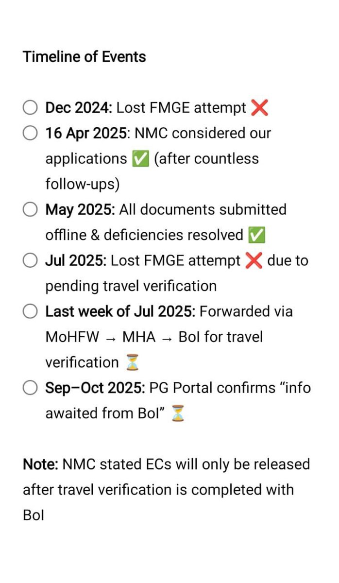 official_afa_'s tweet image. FMGs are losing their chance to appear for FMGE because @NMC_BHARAT is not issuing eligibility certificates to students from the Philippines. They were initially allowed to apply, but now their futures are hanging in limbo.

@NMC_BHARAT is not following its own guidelines. We…