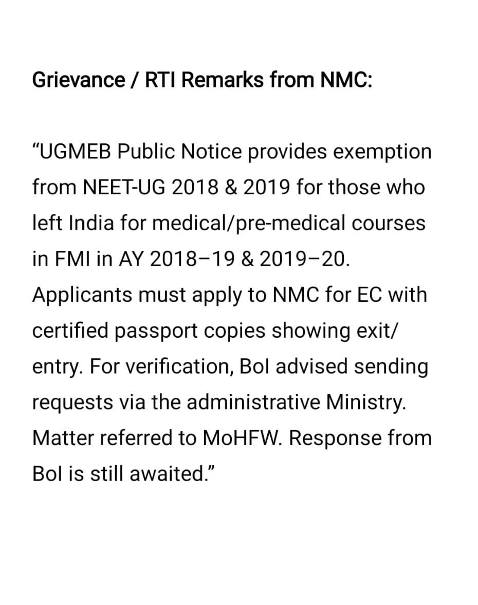 official_afa_'s tweet image. FMGs are losing their chance to appear for FMGE because @NMC_BHARAT is not issuing eligibility certificates to students from the Philippines. They were initially allowed to apply, but now their futures are hanging in limbo.

@NMC_BHARAT is not following its own guidelines. We…