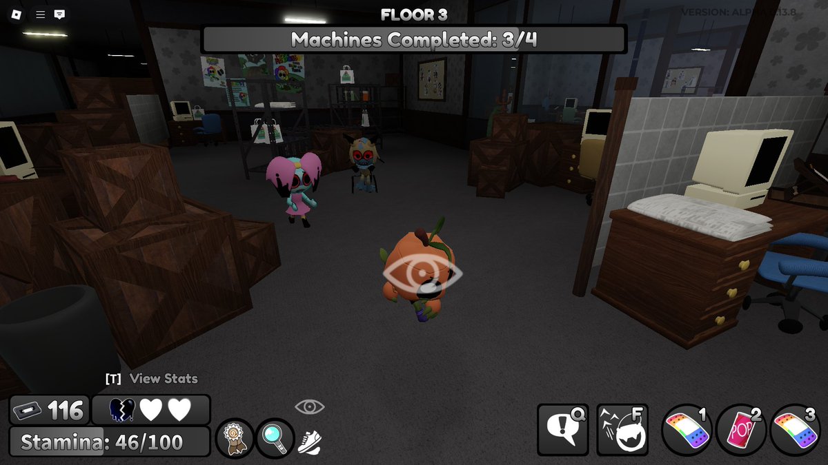 JackoPumpKid's tweet image. what if instead of having a MINISCULE eye at the bottom of your screen when you get spotted, you had an eye at the center of your screen attatched to you