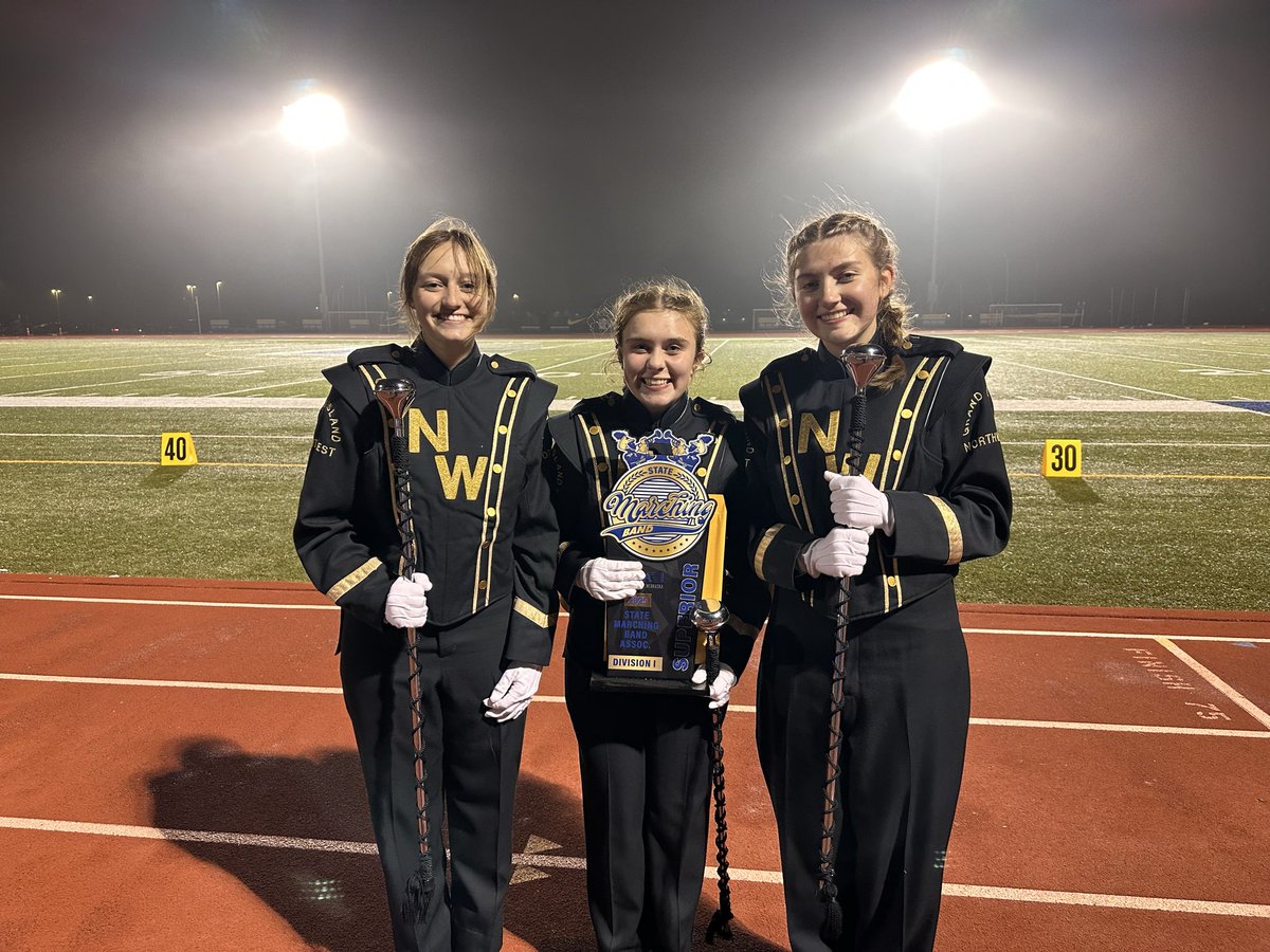 ginwband's tweet photo. GINW band was rated Division I, Superior at the NSBA State Marching Band Festival!  The Percussion and Color Guard also rated Division I, Superior! Congratulations on a great season! https://t.co/X3kvDAIAJl