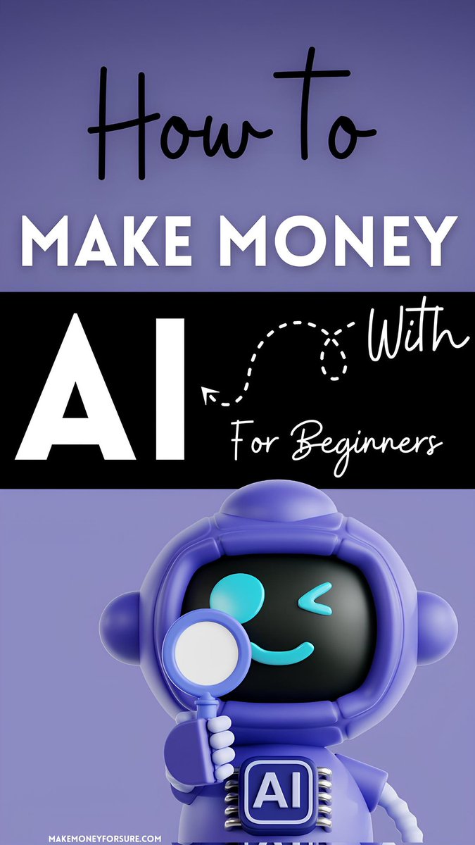 U78294Uddin's tweet image. 🚀 AI Money-Making Giveaway! 🚀
Want to learn how to make money with AI (for beginners)? 💡
I’m giving away this step-by-step guide to kickstart your AI income journey.
🎁 To claim it FREE:
1️⃣ Like ❤️
2️⃣ Retweet 🔁
3️⃣ Comment “AI”
4️⃣ Follow me